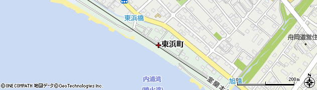 北海道伊達市東浜町周辺の地図