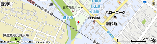北海道伊達市錦町30周辺の地図