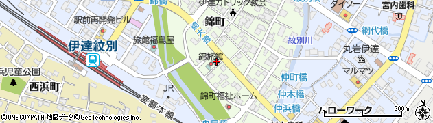 北海道伊達市錦町10周辺の地図