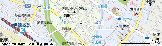 北海道伊達市錦町109周辺の地図