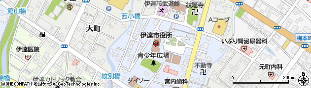 北海道伊達市周辺の地図