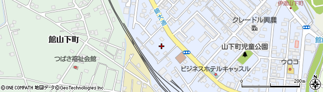 北海道伊達市山下町122周辺の地図