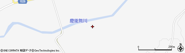 慶能舞川周辺の地図