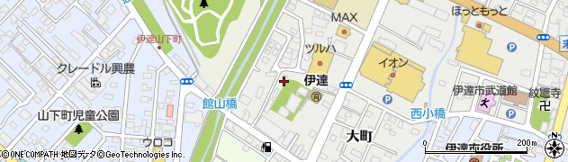 北海道伊達市大町周辺の地図