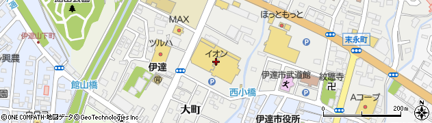 イオン伊達店周辺の地図