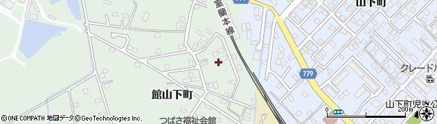 北海道伊達市館山下町21周辺の地図