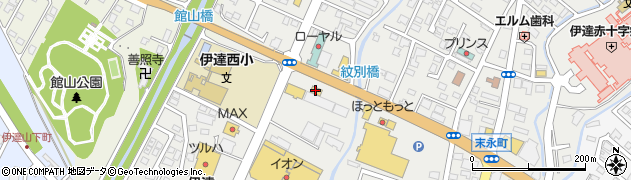 ローソン伊達末永町店周辺の地図
