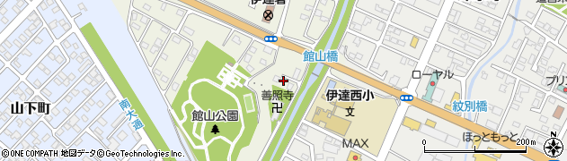 北海道伊達市館山町2周辺の地図
