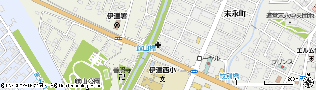 北海道伊達市館山町3周辺の地図