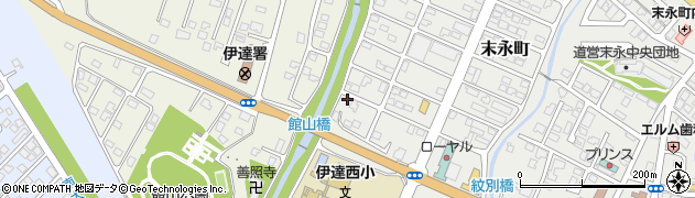 北海道伊達市末永町251周辺の地図