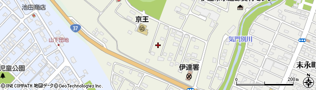 北海道伊達市館山町周辺の地図