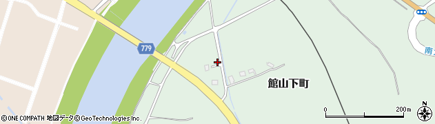 北海道伊達市館山下町75周辺の地図