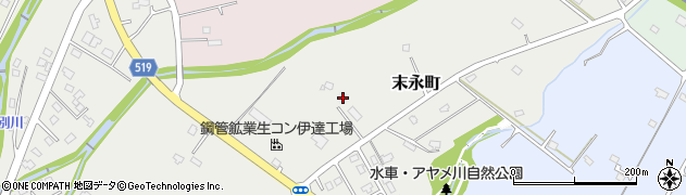 北海道伊達市末永町204周辺の地図