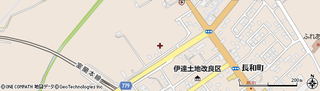 北海道伊達市長和町周辺の地図