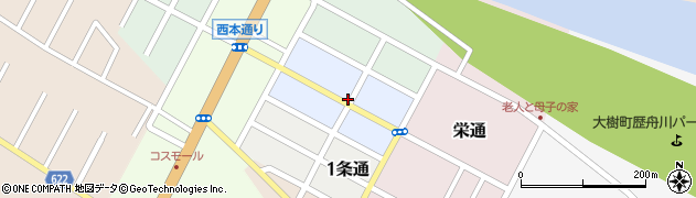 北海道大樹町（広尾郡）２条通周辺の地図