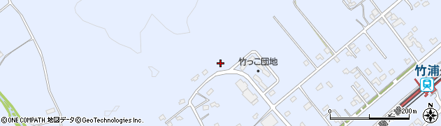 北海道白老町（白老郡）竹浦周辺の地図