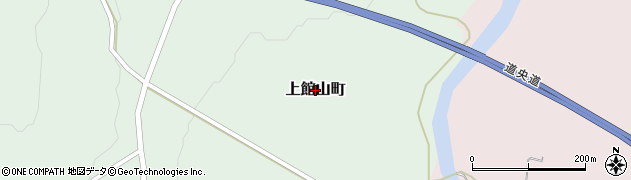 北海道伊達市上館山町周辺の地図