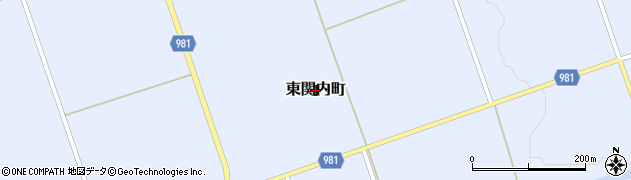 北海道伊達市東関内町周辺の地図