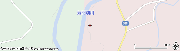 気門別川周辺の地図