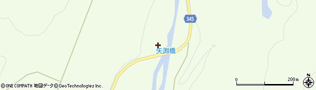 矢渕橋周辺の地図