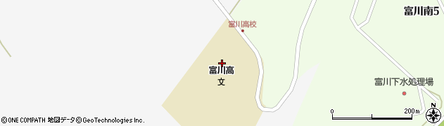 北海道富川高等学校周辺の地図