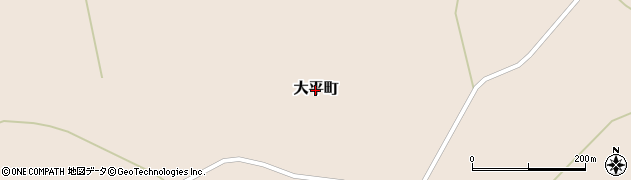 北海道伊達市大平町周辺の地図