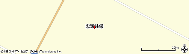 北海道中川郡幕別町忠類共栄周辺の地図