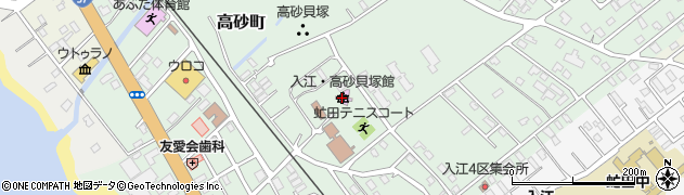洞爺湖町立入江・高砂貝塚館周辺の地図