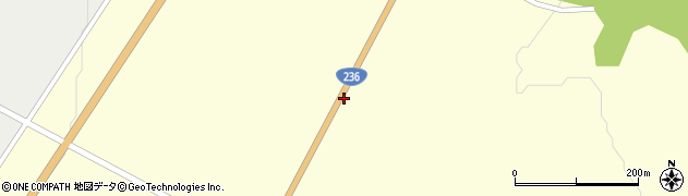 国道２３６号線周辺の地図