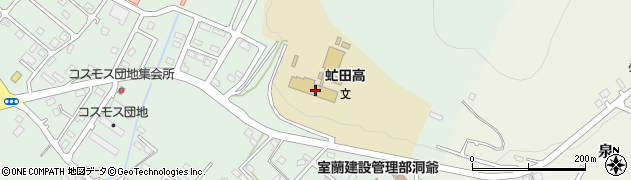 北海道虻田高等学校周辺の地図