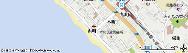 北海道虻田郡洞爺湖町浜町19周辺の地図