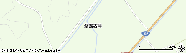 北海道平取町（沙流郡）紫雲古津周辺の地図