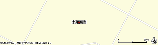 北海道幕別町（中川郡）忠類西当周辺の地図