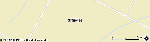 北海道中川郡幕別町忠類朝日周辺の地図
