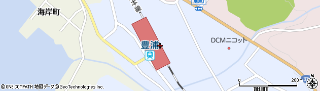 豊浦駅周辺の地図