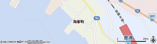 北海道豊浦町（虻田郡）海岸町周辺の地図