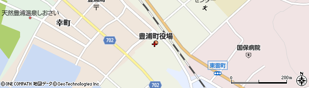 豊浦町役場　町民課子育て支援係周辺の地図