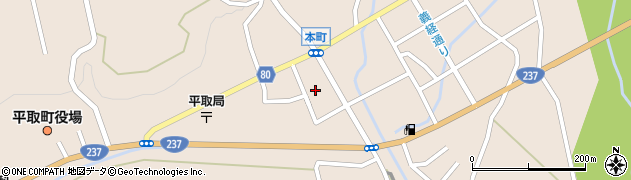 平取町役場　児童館周辺の地図