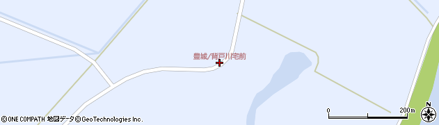 豊城/背戸川宅前周辺の地図