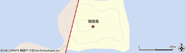 観音島周辺の地図
