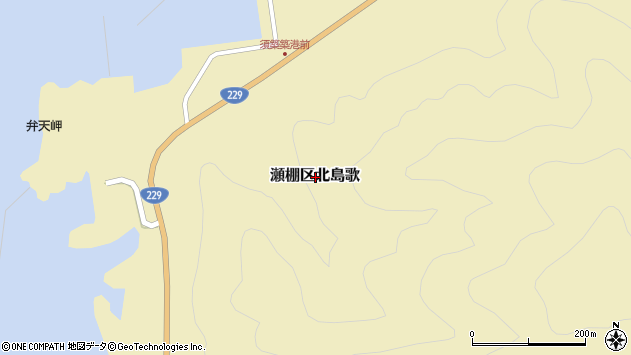 〒049-4824 北海道久遠郡せたな町瀬棚区北島歌の地図