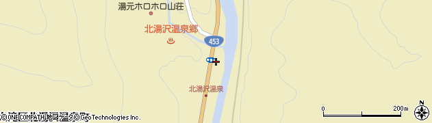 北湯沢簡易郵便局周辺の地図