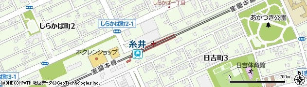 糸井駅周辺の地図