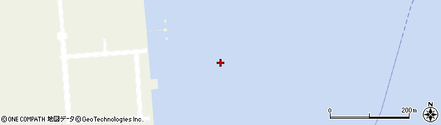 苫小牧港（西港）周辺の地図