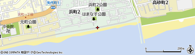 北海道苫小牧市浜町周辺の地図