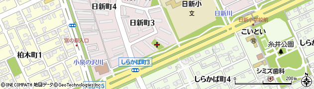 糸井団地3号公園周辺の地図