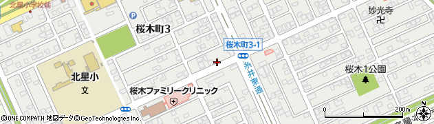 北海道苫小牧市桜木町周辺の地図