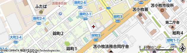 北海道建物株式会社　苫小牧支店周辺の地図
