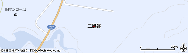北海道平取町（沙流郡）二風谷周辺の地図