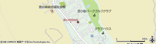 北海道苫小牧市宮の森町周辺の地図